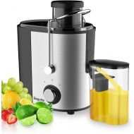 [아마존 핫딜]  [아마존핫딜]Bagotte Compact Juice Extractor Fruit and Vegetable Juice Machine Wide Mouth Centrifugal Juicer, Easy Clean Juicer, Stainless Steel, Dual-Speed, 400w, BPA-Free