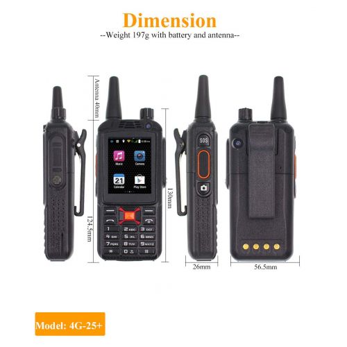  KJD F22 Upgrade 4G LTE Android 5.1 Radio G25F25 WCDMA GSM Dual Card Walkie Talkie for Zello Real-Ptt