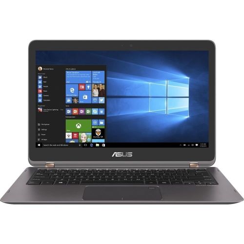 아수스 Asus ASUS Premium Ultrabook ZenBook 13.3-inch Laptop with 360° flip-and-fold, QHD Display Touch Screen, Intel Quad Core i7 Processor, 16GB Memory, 512GB SSD, Windows 10, Fingerprint Rea