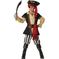 Fun World InCharacter Costumes, LLC Boys 2-7 Pirate Scoundrel Vest Set, BlackRed, 4