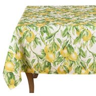 SARO LIFESTYLE Citrea Collection Lush Lemons Tablecloth/1528.M58S, 58, Multi