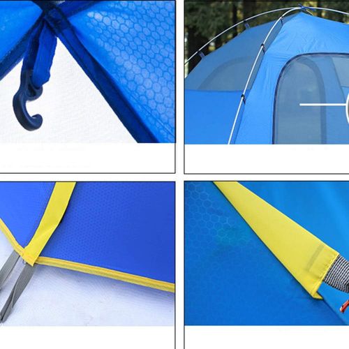 ALTINOVO Outdoor Camping 4 Personen Kuppelzelt, Einfach zu verwenden Kann 3-4 Leute Leben Wasserdicht belueftet Dauerhaft,Blue