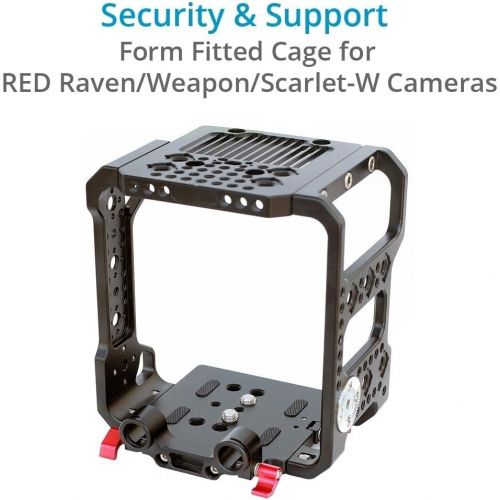 프로 PROAIM Proaim CNC Camera Cage with Top Handle + Dovetail Tripod Plate + EVF Mount for RED RavenWeaponScarlet-W Camera (CG-216-00)