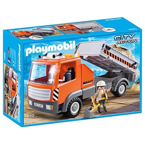 플레이모빌 PLAYMOBIL 6861 Flatbed Workmans Truck