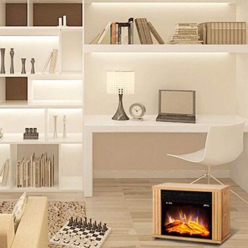  Air Conditioners CJC 1800W Freestanding Fires Fireplace Portable Stove Real Flame Effect Living Room Bedroom