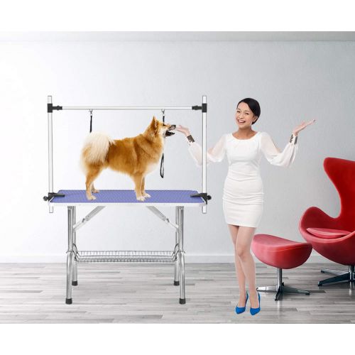  COZYWELL Pet Dog Grooming Table with Arm