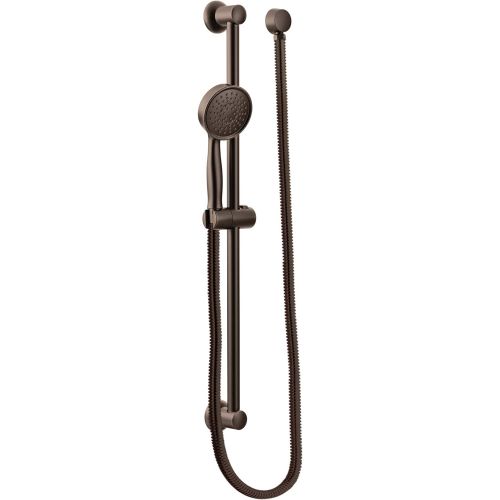  Moen 3668EPBN Handheld Showerhead with 69-Inch-Long Hose Featuring 24-Inch Slide Bar, Brushed Nickel