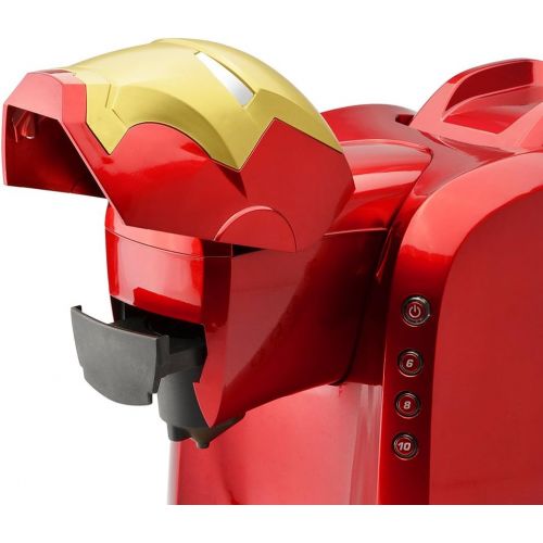 마블시리즈 Marvel MVA-802 Iron Man Single Serve Coffee Maker, RedGold