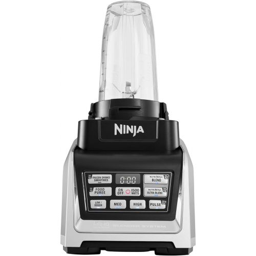 닌자 Ninja BL682EU2 3 in 1 Kuechenmaschine (1.500 Watt, Smoothie Maker und Standmixer, Hochleistungsmixer mit Auto-iQ-Programmen und Pro-Extractor-Klingen) schwarz/silber