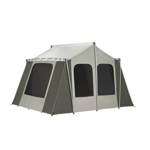 코디악캔버스 Kodiak Canvas 12x9 Canvas Cabin Tent, Tan, One Size