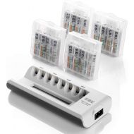 [아마존핫딜][아마존 핫딜] EBL Rechargeable AAA Batteries 16-Packs (ProCyco 1100mAh) with AA AAA Smart Battery Charger
