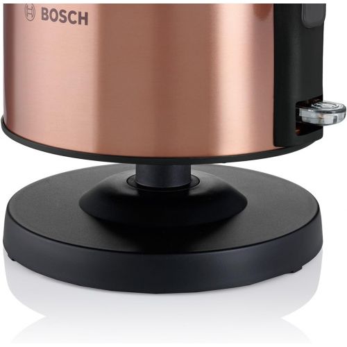  Bosch TWK7809 Wasserkocher in Edelstahl (2200 W maximal, 1,7 L, Abschaltautomatik, Kalkfilter), kupfer / schwarz