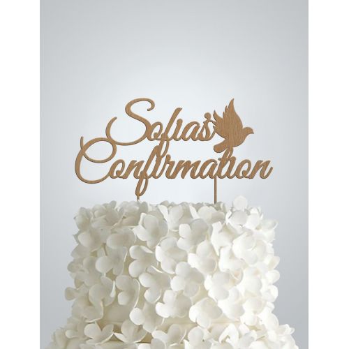  Personalized Confirmation Cake Topper, confirmation Wood Cake Topper.