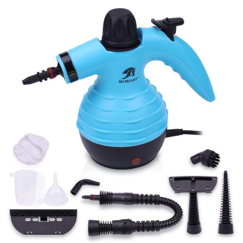  MLMLANT Handheld Pressurized Steam Cleaner 9 Piece Accessory Set Multipurpose Multisurface all Natural Chemical Free Steam Cleaning Home Auto Patio More