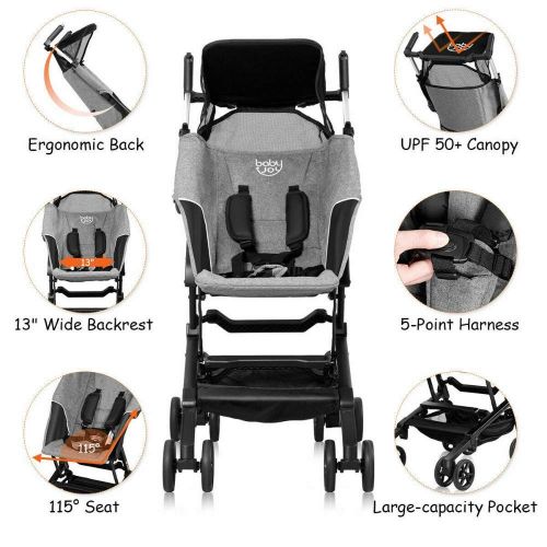  Unknown Buggy Portable Pocket Compact Lightweight Stroller Easy Handling Folding Travel