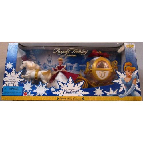 디즈니 Disney Cinderella Royal Holiday Carriage and Mini doll play set - Disney Holiday Collection - 1998