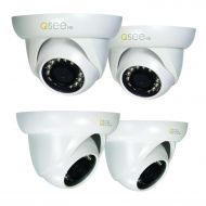 Q-See QCA7202D-4 720p High Definition Analog, Plastic Housing, Dome Security Camera 4-Pack (White)
