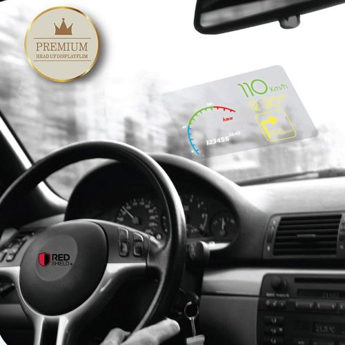  RED SHIELD Universal Head Up Display HUD Reflective Windshield Film 7.5 for All Car Makes and Models. Premium Quality High Definition (HD) Clarity Film. Compatible with All HUD Uni