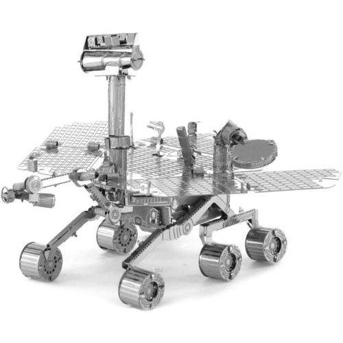  Fascinations Set of 4 Metal Earth 3D Laser Cut Models: Hubble Telescope - Apollo Lunar Rover - Apollo Lunar Module - Mars Rover