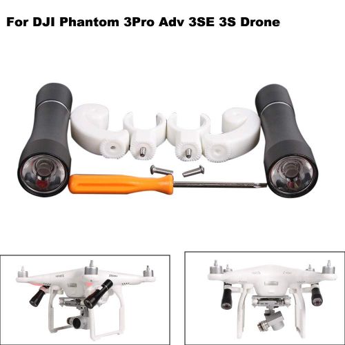  ALIKEEY Kamera Zubehoer fuer DJI Phantom 3Pro ADV 3SE 3S Drohne 360 ° Night LED Scheinwerfer Flight Light