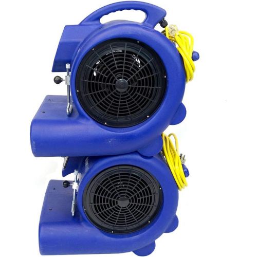  OdorStop OS2800 Heavy Duty Air Mover and Carpet Dryer, 3/4 HP, 3-Speed, GFCI Outlet, Carpet Clamp, Unbreakable Roto-Molded Housing, 25 Yellow Power Cord w/Lighted End, Throws Air 1