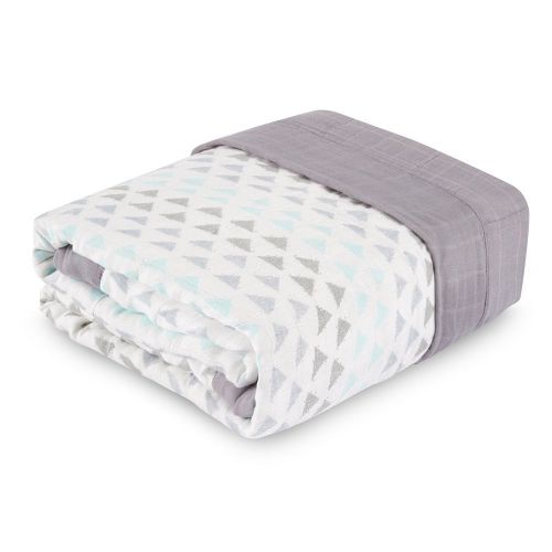  Aden + anais aden + anais Oversized Blanket; 100% Viscose from Bamboo; 4 Layer Lightweight and Breathable; 60 X 70 inch; Skylight Birch