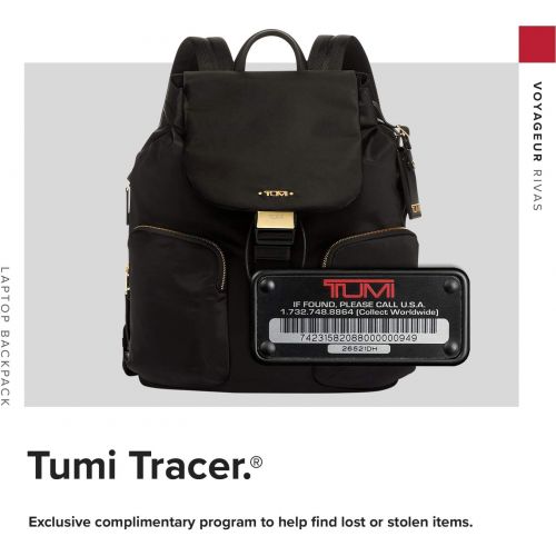 투미 Tumi Womens Voyageur Rivas Backpack, Black, One Size