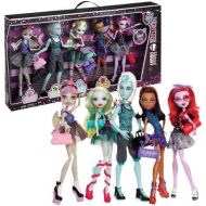 Mattel Year 2013 Monster High Dance Class Series 5 Pack 11 Inch Tall Doll Set - Rochelle Goyle, Gillington Gil Weber, Lagoona Blue, Robecca Steam and Operetta Plus 4 Purse and 1 Du