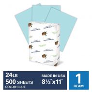 Hammermill Blue Colored 24lb Copy Paper, 8.5x11, 10 Ream Case, 5,000 Total Sheets, Made in USA, Sustainably Sourced From American Family Tree Farms, Acid Free, Pastel Printer Paper