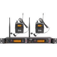 XTUGA Top Quality!! Xtuga RW2080 In Ear Monitor System 2 Channel 246810 Bodypack Monitoring with in earphone wireless SR2050 Type! (2 bodypack with transmitter)