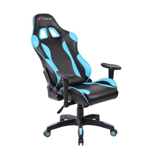  Anji Modern Furniture PU Leather Multi-Function Computer Gaming Chair,High Back Racing Style Executive Office Chair with Lumbar Support and Headrest