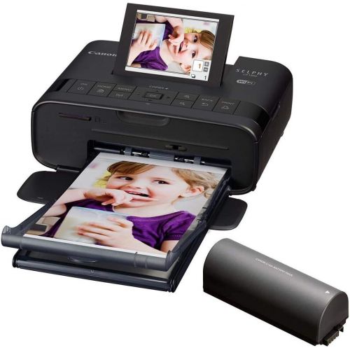 캐논 Canon SELPHY CP1300 Compact Photo Printer Battery Bundle (Black)