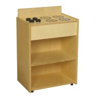 Child Craft Childcraft 1526420 ABC Furnishings Kitchen Stove and 2 Shelves, 28.25 Height, 13 Width, 19 Length, Natural Wood