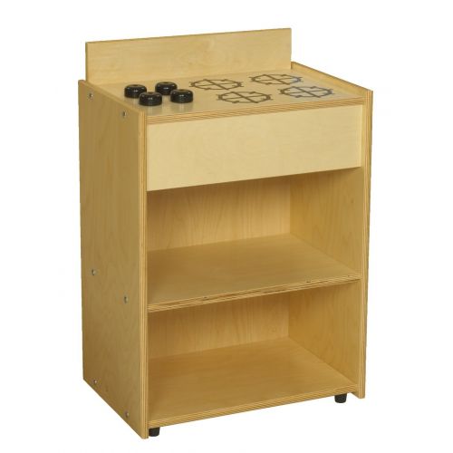  Child Craft Childcraft 1526420 ABC Furnishings Kitchen Stove and 2 Shelves, 28.25 Height, 13 Width, 19 Length, Natural Wood
