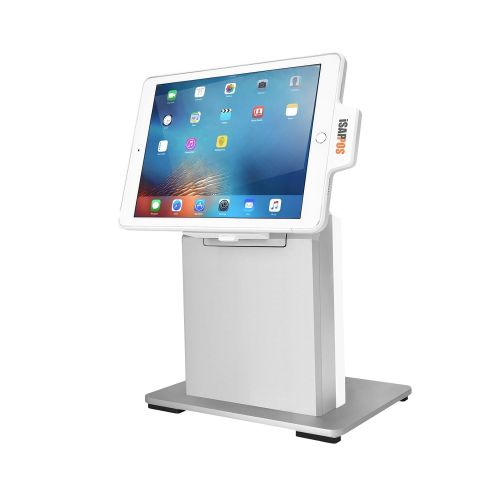  POSX POS-X ISAPPOS-9B-WH Wht Stand for 9.7 2017 iPad with BT Lock