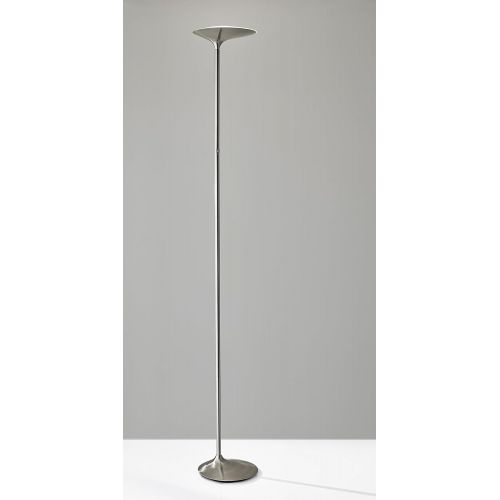  Adesso Home 5145-22 Transitional LED Floor Lamp from Kepler Collection in Pwt, Nckl, B/S, Slvr. Finish, 70.5