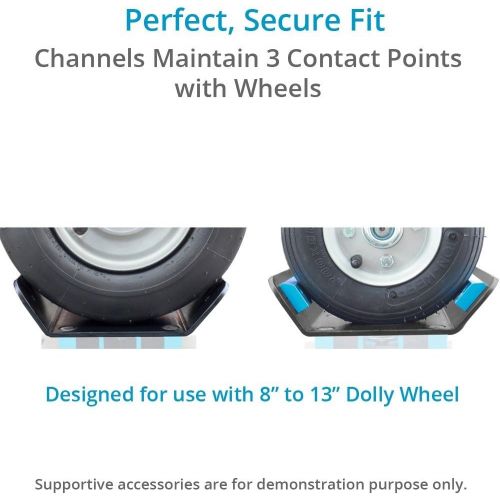 프로 PROAIM Proaim Skateboard Wheels Kit for Doorway Dolly | for Straight & Curve Tracks with Distance of 22.5 - 27 | Converts Floor Dolly into Track Dolly, Payload up to 680kg1500lb (SB-283-