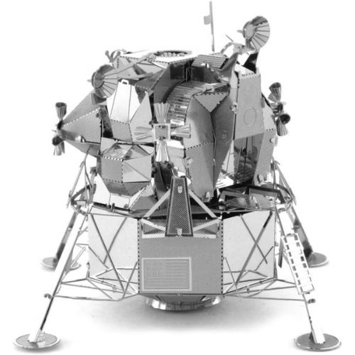  Fascinations Set of 4 Metal Earth 3D Laser Cut Models: Hubble Telescope - Apollo Lunar Rover - Apollo Lunar Module - Mars Rover