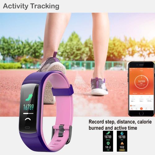  Willful Fitness Tracker, Heart Rate Monitor Activity Tracker Pedometer Fitness Watch for Women Men Kids (Color Screen,Swimming Waterproof,Sleep Tracker,Call Message Notice,Vibratio