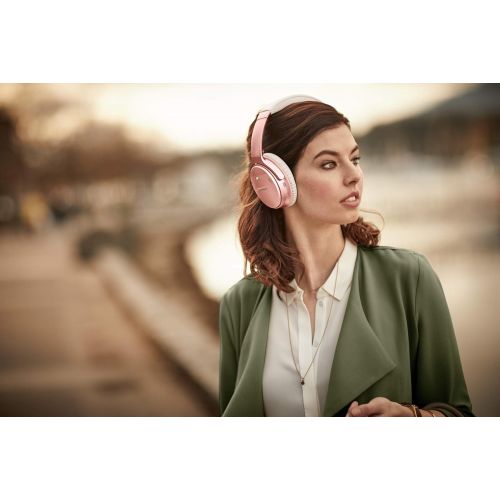 보스 [아마존핫딜][아마존 핫딜] Bose QuietComfort 35 II Wireless Bluetooth Headphones, Noise-Cancelling, with Alexa voice control, enabled with Bose AR - Rose Gold