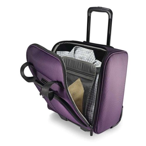 쌤소나이트 Samsonite Leverage LTE Softside Expandable Luggage with Spinner Wheels, Purple, Underseater