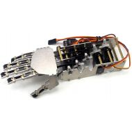 [아마존 핫딜]  [아마존핫딜]SainSmart 5DOF Humanoid Five Fingers Metal Manipulator Arm Right Hand with Servos for Robot DIY