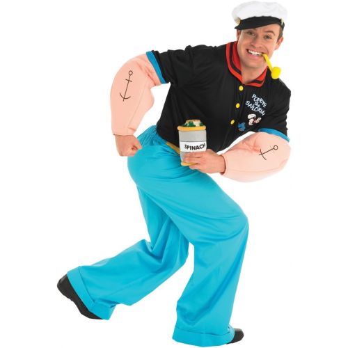  Rubie%27s Mens Popeye Costume With Stuffed Forearms
