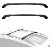 ALAVENTE E361SFJ100 Roof Rack Cross Bars Crossbars System for Subaru Crosstrek 2013-2017 / Subaru Impreza 2012-2016 (Pair, Black)