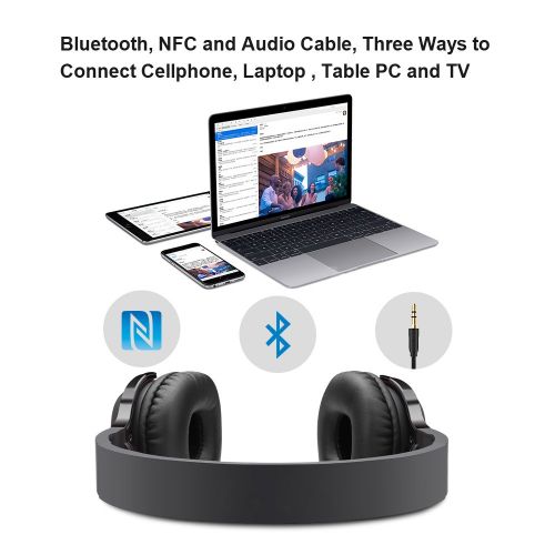  Walmeck New Bee NB-6 Wireless BT Headphone Smart Sport Stereo Headset with Mic NFC Earphone Active Noise Cancelling Earbud for Phone PC TV
