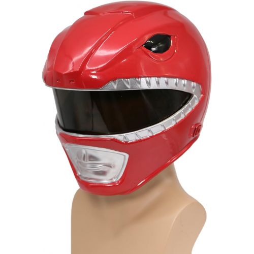  Xcoser xcoser Power Rangers Helmet Deluxe Red Resin Halloween Cosplay Costume for Sale