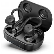 [아마존핫딜][아마존 핫딜] HolyHigh Wireless Headphones Bluetooth 5.0 Earphones Upgrade IPX7 Waterproof 26H Playtime with Charging Case in Ear Wireless Earbuds with Mic for Running Sports Gym for iPhone Andr