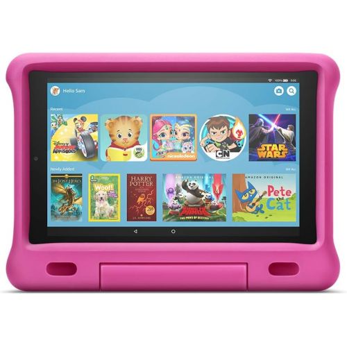  Amazon Kid-Proof Case for Fire HD 10 Tablet (Compatible with 7th and 9th Generations, 2017 and 2019 Releases), Pink