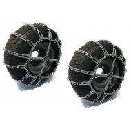 The ROP Shop 2 Link TIRE Chains & TENSIONERS 15x6x6 for Sears Craftsman Lawn Mower Tractor
