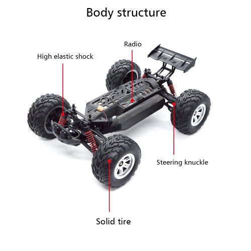  KELIWOW Remote Control Vehicle 1/12 Scale Waterproof RC Car，2.4GHz 4WD All Terrain Remote Control Car Offroad RC Monster Truck with Independent Suspension High Speed Racing Car  O